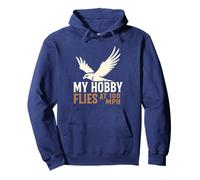 Mi pasatiempo Vuela a 100 mph Falcon Bird of Prey Hunter Sudadera con Capucha