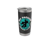 Mi Pasión Mi Parkour Lover Vida Freerunning Parkour Lover Vaso térmico de acero inoxidable de doble pared