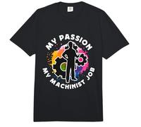 Mi pasión Mi Trabajo de maquinista Operador CNC Maquinaria Maquinista Comfort Colors Adult Heavyweight T-Shirt