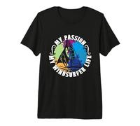 Mi Pasión Mi Windsurfista La Vida ama los Deportes acuáticos Windsurfer Camiseta Premium
