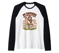 Mi pastor tiene el mejor personal Camiseta Manga Raglan