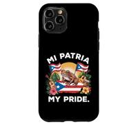Mi Patria My Pride Patrimonio Puertorriqueño Coquí & Diseño Bandera Carcasa para iPhone 11 Pro