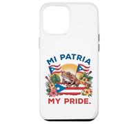 Mi Patria My Pride Patrimonio Puertorriqueño Coquí & Diseño Bandera Carcasa para iPhone 12 Pro Max