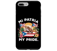 Mi Patria My Pride Patrimonio Puertorriqueño Coquí & Diseño Bandera Carcasa para iPhone 7 Plus/8 Plus
