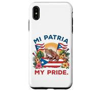 Mi Patria My Pride Patrimonio Puertorriqueño Coquí & Diseño Bandera Carcasa para iPhone XS Max