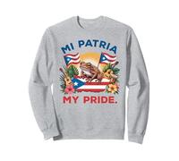 Mi Patria My Pride Patrimonio Puertorriqueño Coquí & Diseño Bandera Sudadera