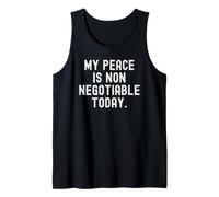mi Paz no es negociable Hoy Bold Mindful Reminder Camiseta sin Mangas