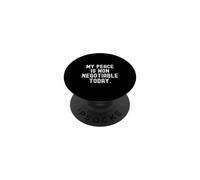 mi Paz no es negociable Hoy Bold Mindful Reminder PopSockets PopGrip Adhesivo