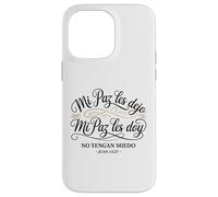 Mi paz te dejo contigo, mi paz te doy cita en español Carcasa para iPhone 14 Pro Max