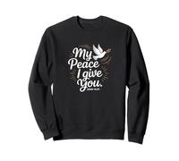 Mi paz te doy Juan 14:27 Christian Dove Scripture Sudadera