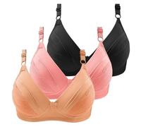 Mi pedido Conjunto de sujetador deportivo con aros para mujer, cómodo y transpirable, sujetador de yoga, sujetador para mujer, para dormir, yoga, gimnasio, al aire libre, fitness, ropa de embarazo