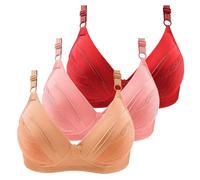 Mi pedido Conjunto de sujetador deportivo con aros para mujer, cómodo y transpirable, sujetador de yoga, sujetador para mujer, para dormir, yoga, gimnasio, al aire libre, fitness, ropa de embarazo, c