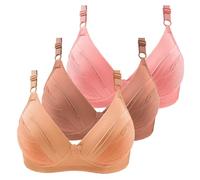 Mi pedido Conjunto de sujetador deportivo con aros para mujer, cómodo y transpirable, sujetador de yoga, sujetador para mujer, para dormir, yoga, gimnasio, al aire libre, fitness, ropa de embarazo, a