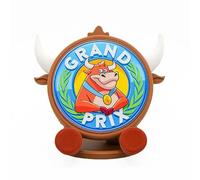 Mi Pequeña Fábrica Grand Prix Soporte para Móvil Mesa Vaquilla Grand Prix del Verano con el Logo, Soporte Sujeta Móvil Mesa Diseño en 3D de la Vaquita Pop, Accesorio Escritorio Edición Coleccionista