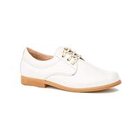 MI PEQUEÑA Zapatos de Ceremonia y Comunión de Piel para Niño Color Beige Talla 35