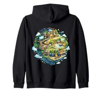 Mi pequeño Mundo Lleno de Hobbies. Sudadera con Capucha