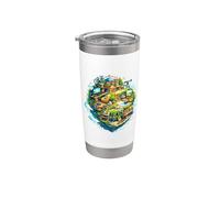 Mi pequeño mundo lleno de hobbies. Vaso térmico de acero inoxidable de doble pared