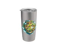 Mi pequeño mundo lleno de hobbies. Vaso térmico de acero inoxidable de doble pared