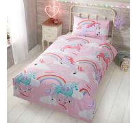 Mi Pequeño Unicornio Conjunto de Funda Nórdica Individual Ropa Cama Reversible