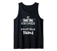 Mi Perro bóxer no es malcriado, Soy una Mascota Divertida Bien entrenada Camiseta sin Mangas