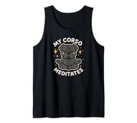 Mi Perro Cane Corso medita Lindo Divertido Camiseta sin Mangas