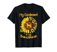 Mi Perro Coonhound es Mi Sol Girasol Pata de Perro Camiseta