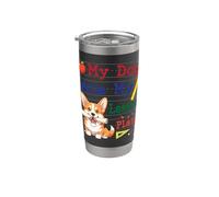 Mi perro Corgi se comió mis planes de lecciones Funny Daddy Mommy Teacher Vaso térmico de acero inoxidable de doble pared