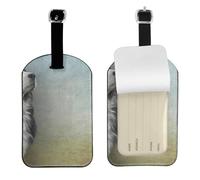 Mi perro de montaña bernés de todos los días,Etiquetas de equipaje de cuero sintético con nombre, etiquetas de viaje duraderas, 2 unidades