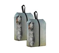 Mi Perro de montaña bernés Diario， Bolsas de Viaje para Zapatos (Paquete de 2), Bolsas Impermeables para Guardar Zapatos, Organizador de Zapatos para Viajes y hogar.