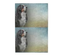 Mi Perro de montaña bernés Diario, Rompecabezas de 1000 Piezas, Rompecabezas de Madera para Toda la Familia, decoración de Pared para Adultos y Adolescentes.