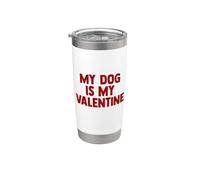 Mi perro es mi cachorro de San Valentín Love Hearts for Paws Vaso térmico de acero inoxidable de doble pared