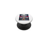 Mi Perro es mi Grafiti de Golden Doodle Street de San Valentín PopSockets PopGrip Adhesivo