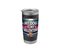 Mi perro es mi grafiti de Golden Doodle Street de San Valentín Vaso térmico de acero inoxidable de doble pared