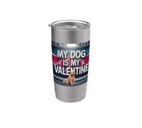 Mi perro es mi grafiti de Golden Doodle Street de San Valentín Vaso térmico de acero inoxidable de doble pared