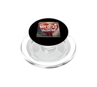 Mi Perro es mi San Valentín Doberman Street Graffiti PopSockets PopGrip para MagSafe