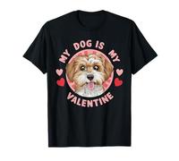 Mi Perro es mi San Valentín Maltipoo. Amante de la Pata Camiseta