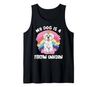 Mi Perro es un Unicornio Tibetano Divertido Terrier Tibetano Camiseta sin Mangas