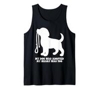 Mi Perro fue adoptado Adopta una adopción de Mascotas Puppy Animal Rescue Camiseta sin Mangas