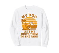 Mi Perro me Deja llevarlos al Parque Humor Divertido sobre Mascotas Sudadera