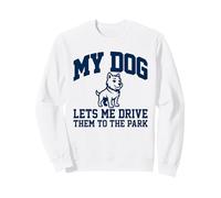 Mi Perro me Deja llevarlos al Parque Humor Divertido sobre Mascotas Sudadera