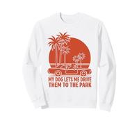 Mi Perro me Deja llevarlos al Parque Humor Divertido sobre Mascotas Sudadera