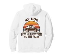 Mi Perro me Deja llevarlos al Parque Humor Divertido sobre Mascotas Sudadera con Capucha