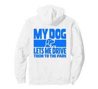 Mi Perro me Deja llevarlos al Parque Humor Divertido sobre Mascotas Sudadera con Capucha