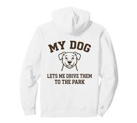 Mi Perro me Deja llevarlos al Parque Humor Divertido sobre Mascotas Sudadera con Capucha