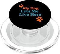 Mi Perro me Deja Vivir aquí Gracioso Chiste del dueño de una casa PopSockets PopGrip para MagSafe