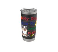 Mi perro pastor australiano se comió mis planes de lecciones Funny Teacher Vaso térmico de acero inoxidable de doble pared
