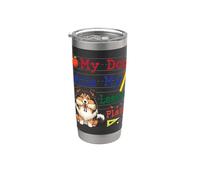 Mi perro pastor de Shetland comió mis planes de lecciones Papá mamá maestro Vaso térmico de acero inoxidable de doble pared