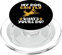 Mi perro puede volar lo que el tuyo hace buceo en muelle PopSockets PopGrip para MagSafe