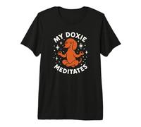 Mi Perro Salchicha Doxie medita Vintage Divertido Camiseta Premium