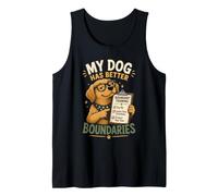 Mi Perro Tiene Mejores Limites Amantes Mascotas Camiseta sin Mangas